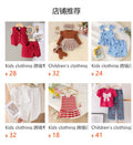 Children's clothing cross-border european and american girls blue stripes vest + shorts baby children's clothing suit