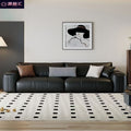 Italian minimalist genuine leather sofa, perfect for small apartments. black, top-grain cowhide, straight-row, high-end leather sofa for home living rooms