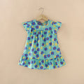 Blue floral h-shape sleeve top