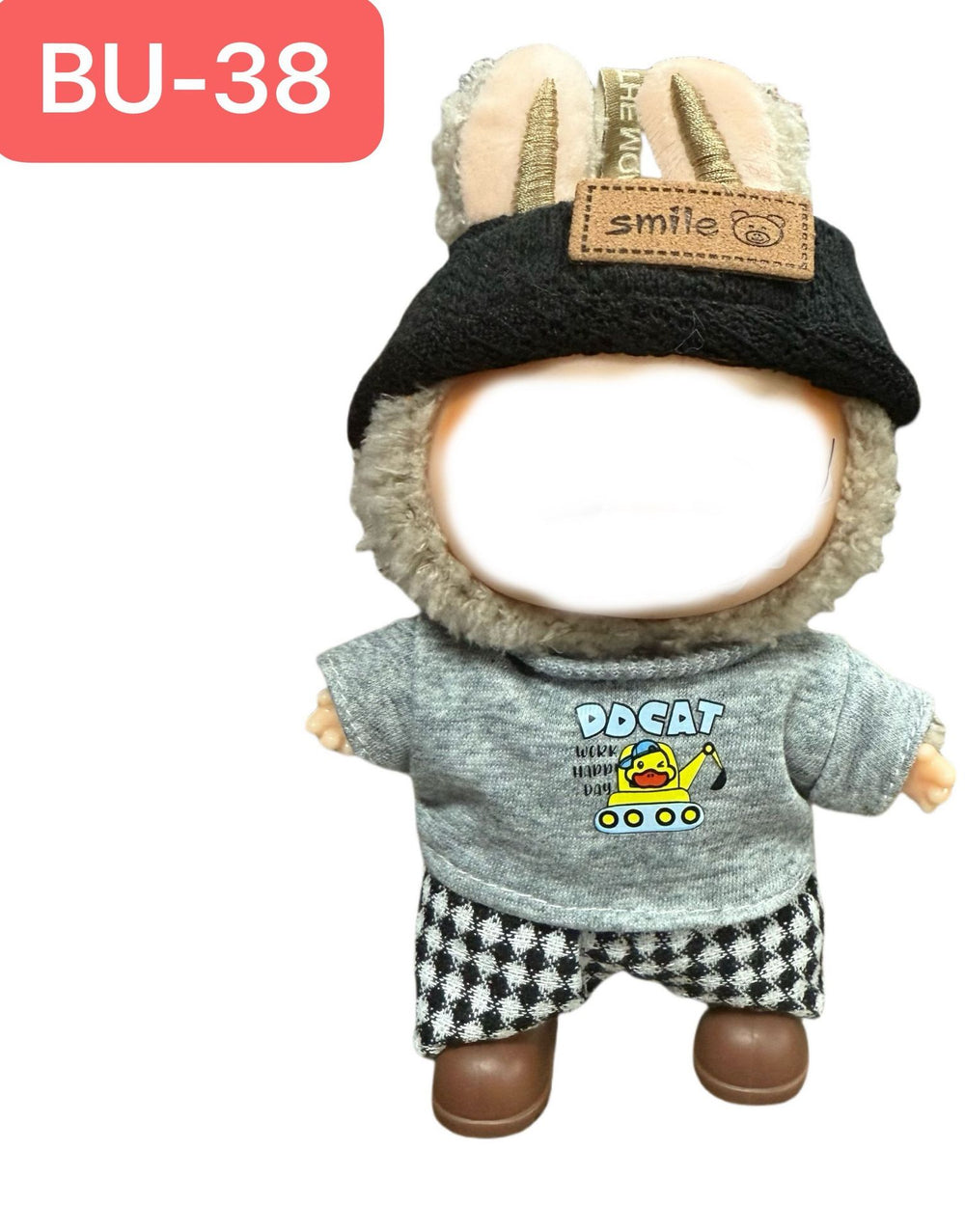 Only clothes labubu baby clothes labubu clothes 17cm first, second and third generation stuffed doll dress up sports suit