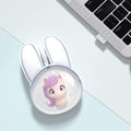 Mofii m12c cute rabbit cartoon wireless bluetooth dual-mode rechargeable mouse - quiet operation for laptop and office use