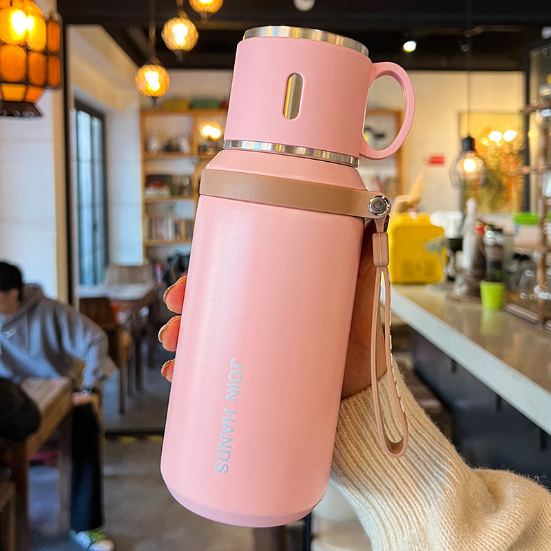 High-style insulated tumbler for women, 304 stainless steel trendy portable water bottle for men, tea infuser cup - wholesale & customization available