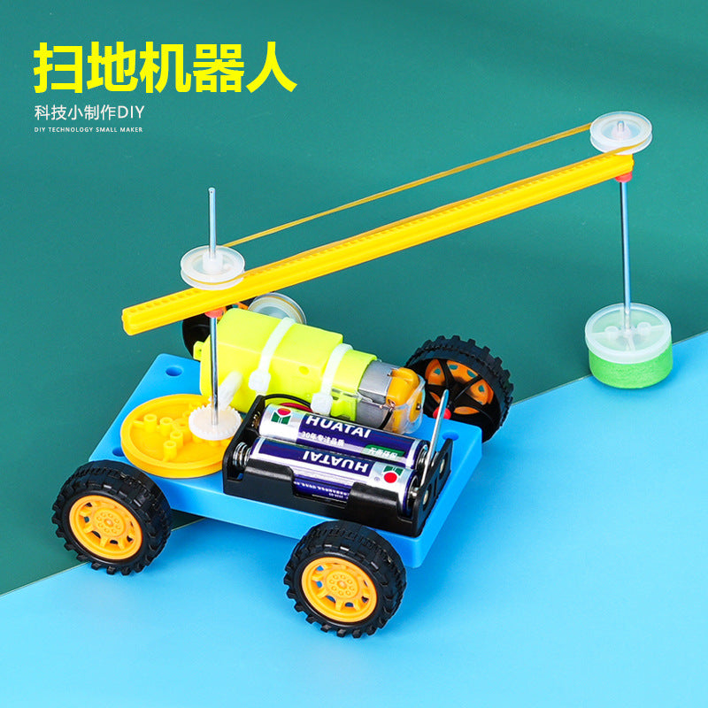 Sweeping robot, technology small production invention puzzle primary school students handmade DIY science experiment material package