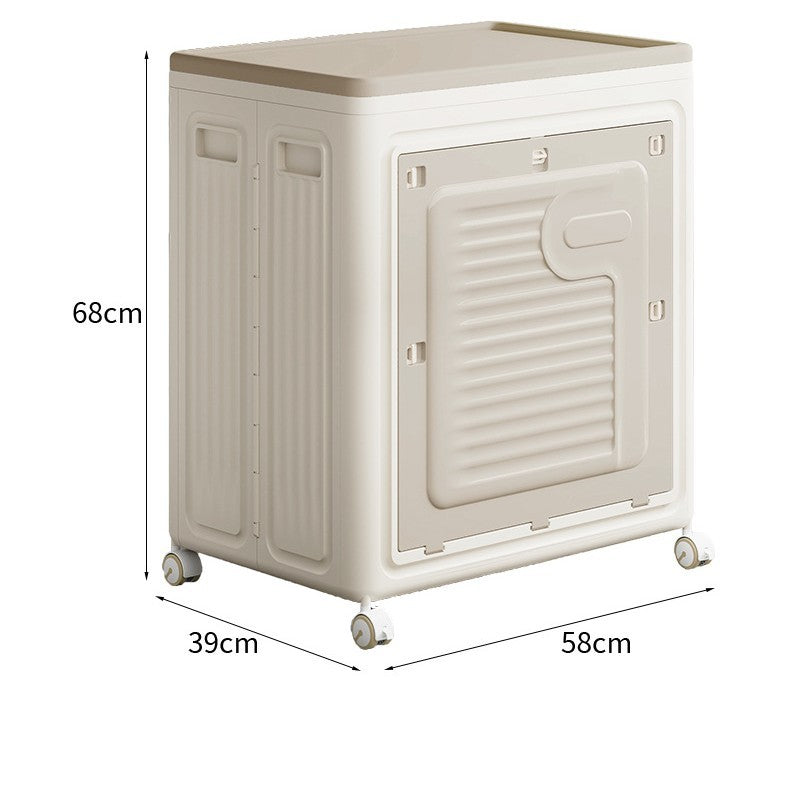 Clothes storage box Household flip large capacity with pulley Clothing sorting box Sundries Toys Quilts Storage box