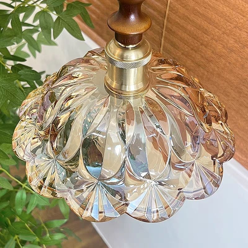 French retro fan light stretchable hover adjustable track restaurant chandelier glass medieval movable ceiling fan light