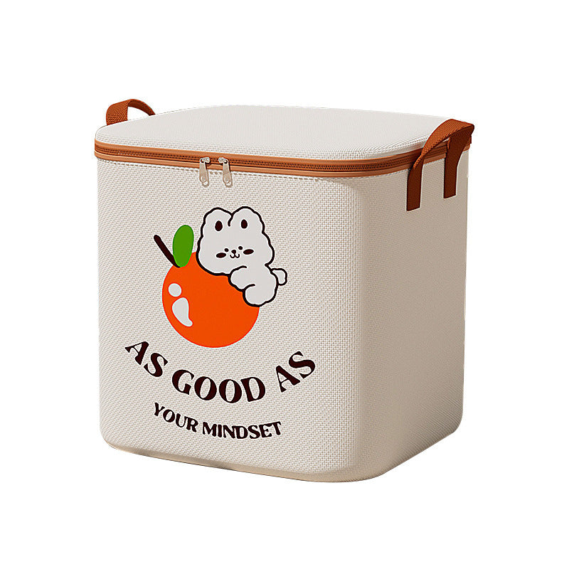 New gray smiley face storage bag, clothes quilt, moisture-proof and mildew-proof moving packing bag, clothes sorting box, storage bag.