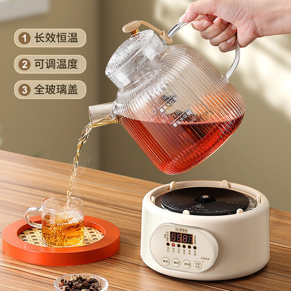 Health pot Full glass thermostatic pot Milk adjuster Multifunctional electric kettle thermostatic kettle Boiling teapot Purple sand