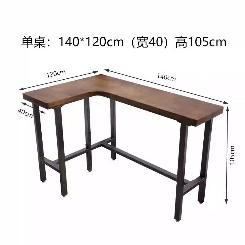 Balcony corner bench table casual solid wood l-shaped partition bar desk against the corner bedroom workbench for home