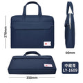 Student tutoring bag canvas laptop backpack tote document bag conference printed material bag large capacity waterproof briefcase