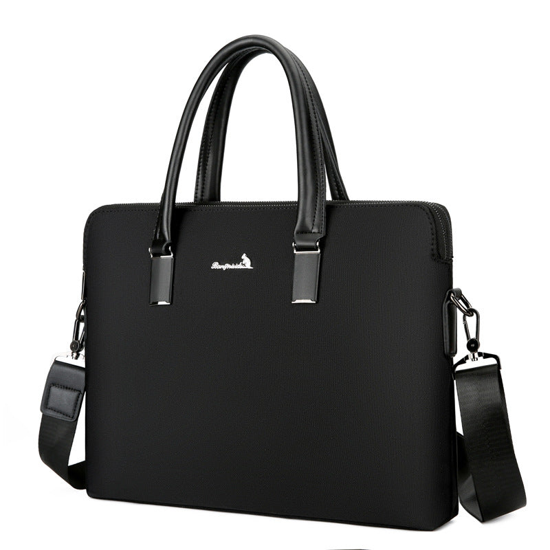 New briefcase Fashion trend Business Oxford cloth File bag Large capacity bag Laptop bag Crossbody bag