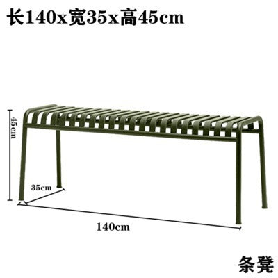 Outdoor casual table and chair set - minimalist patio balcony furniture - wrought iron outdoor table and chair set combination
