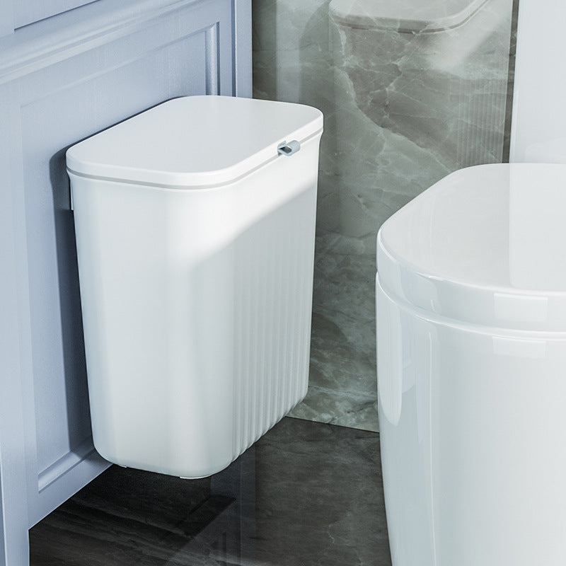 Bathroom trash can toilet for home with lid wall-mounted slit kitchen special bucket bathroom flip-top cylinder