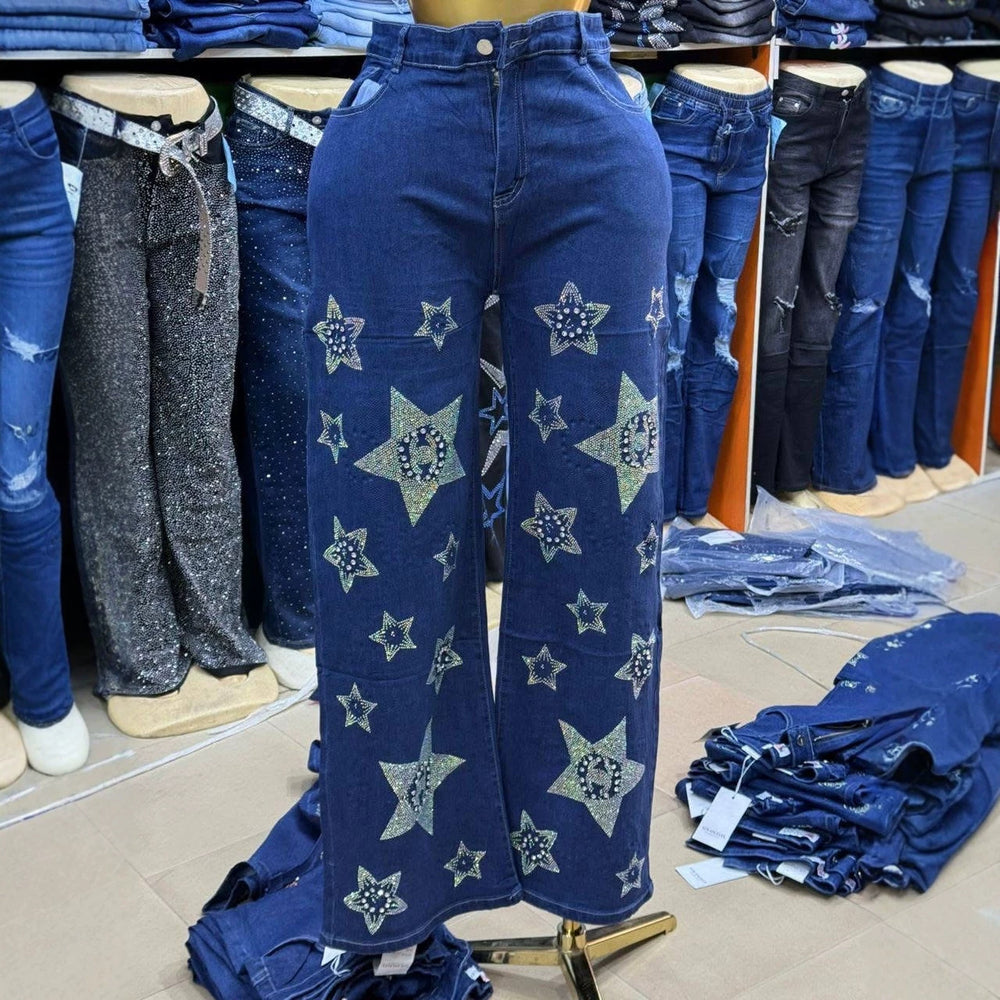 Cargo jeans women's sequinjeans wholesale boyfriend jeans available pants for women