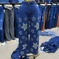 Cargo jeans women's sequinjeans wholesale boyfriend jeans available pants for women