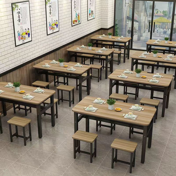 Simple and modern modern small apartment household fast food snack bar dining table and chair combination dining table long table dining table dining table