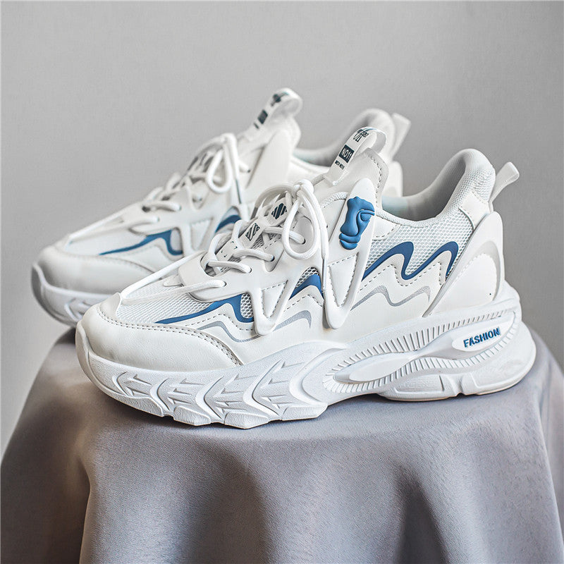 Hong Kong style 2025 autumn new men's sports shoes trendy dad shoes student low-top trendy shoes youth casual men's shoes