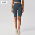 No awkward line, nude-feel yoga leggings for women. stretchy, tummy-control, athletic capri pants with peach lift and butt enhancement. fitness leggings d25033