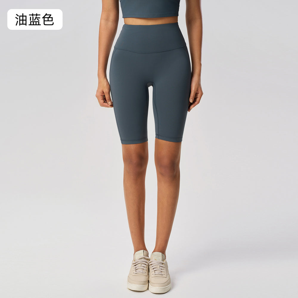 Naked feeling high-intensity sports bra women's no embarrassment line elastic tummy tight half length pants fitness yoga suitsuit