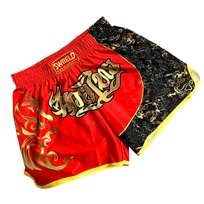 MMA Boxing Training Anti-Wear Fighting Pants UFC Mixed Fighting Muay Thai Shorts Running Fitness Cycling Fighting