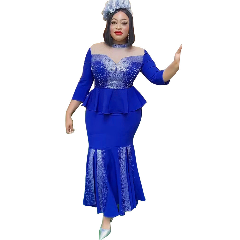 African women's clothing  new hot style european and american suit dress   party dress in stock