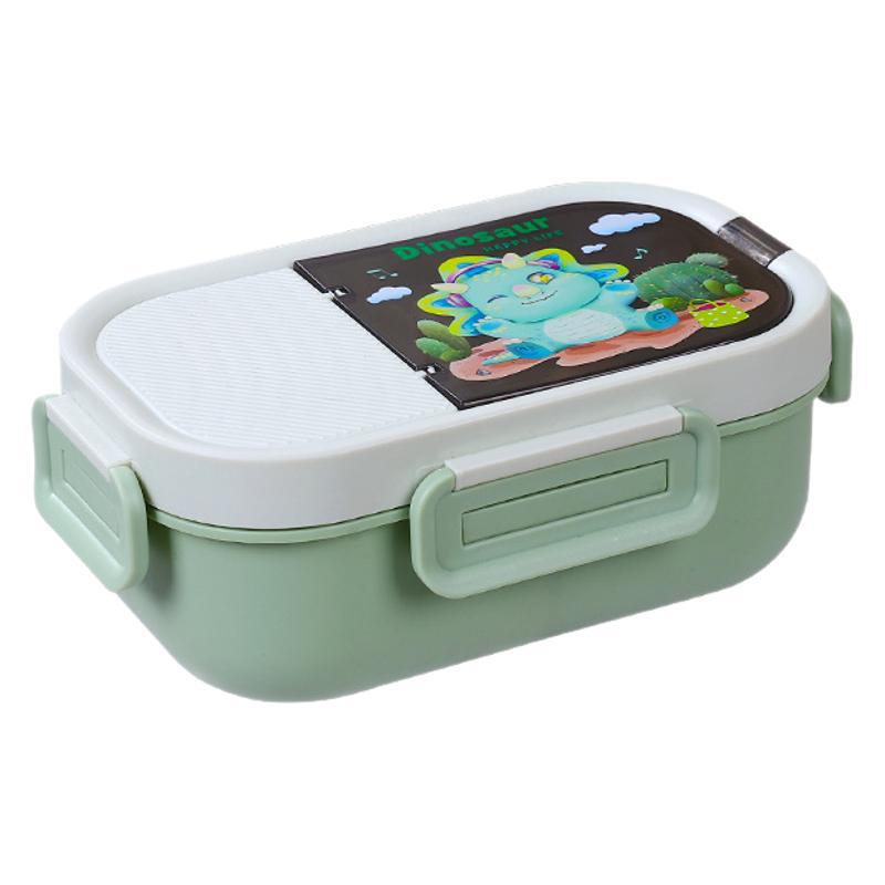 Cartoon 304 stainless steel lunch box - microwaveable, divided, leak-proof, portable student lunch container