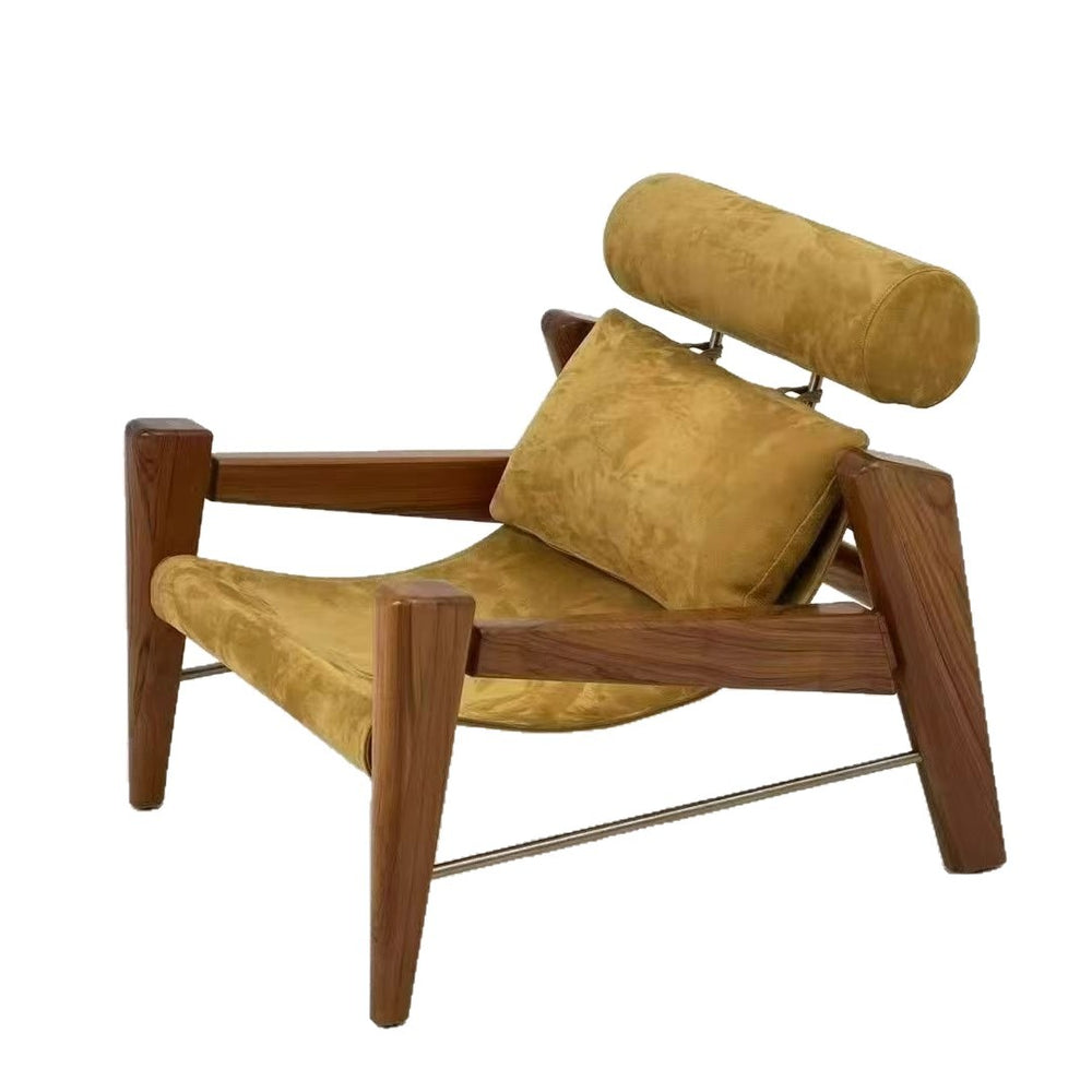 Artistic solid wood sofa chair - perfect for balconies, living rooms, offices, and negotiation areas. a comfortable and stylish choice for your home. all solid wood construction