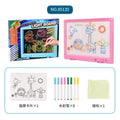 children's led light music writing board 3d lcd handwriting graffiti painting board small blackboard toys wholesale