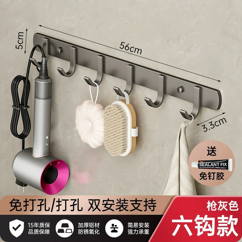 Heavy-duty adhesive hooks - no drilling required! perfect for bathrooms, tissue, towels, clothes, and hats. stick-on hooks for behind doors, wall-mounted, and over-the-door use