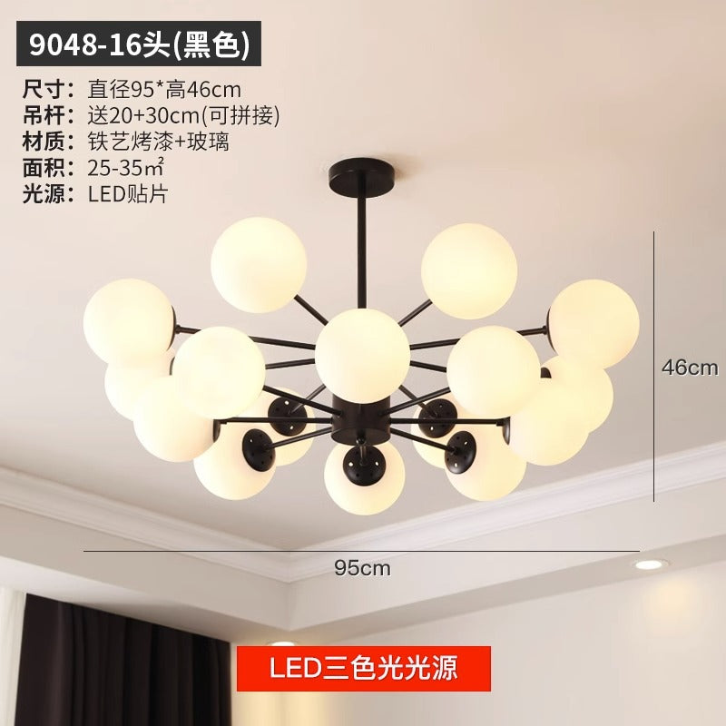 export european style living room chandelier post-modern casual three-head dining room master bedroom for home high-end scandinavian lamps