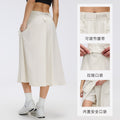 Women's active skirt - summer casual versatile cargo skirt - outdoor water-resistant large pocket midi skirt d26048