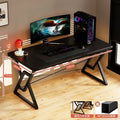 Desk, bedroom, gaming desk, study/writing desk, computer desk with cable management, wide desktop, thickened and reinforced table