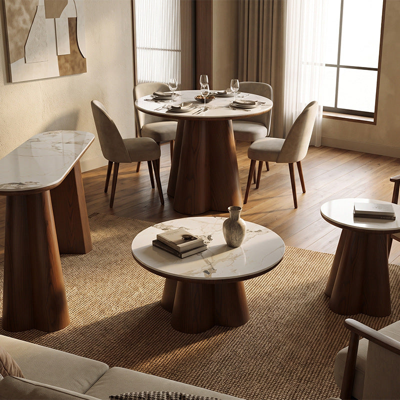 Customized slate dining table retrocasualfor home dining table mdf sticker export cross-border rectangular dining table