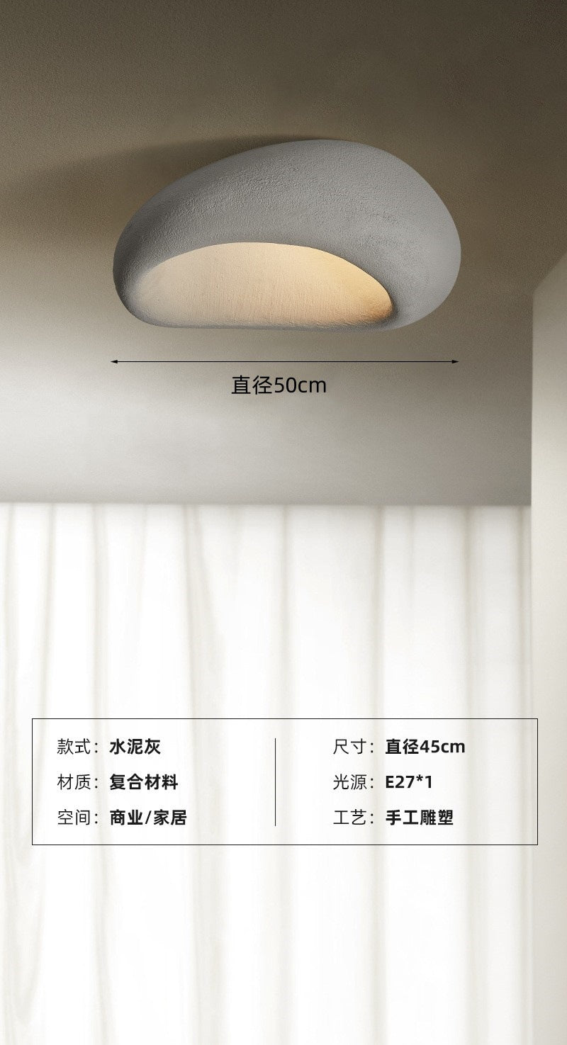 Ceiling light Japanese wabi-sabi wind retro industrial wind bedroom light room lighting designer