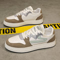 Men's winter shoes: breathable mesh sneakers for men, black and white versatile casual athletic leather shoes, white sneakers for men