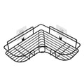 Wall-mounted bathroom shelf - no drilling required - rectangular organizer for vanity, sink, and toilet