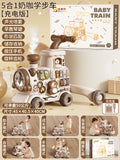 Baby multifunctional 5-in-1 walker stroller, educational anti-tip spray glider, cross-border hot-selling toy