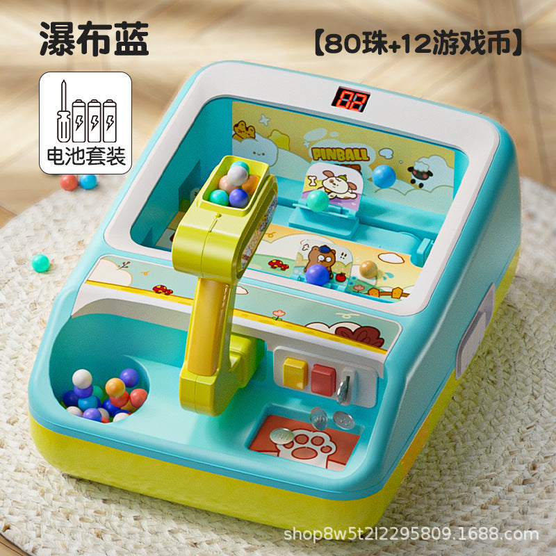 Shooting game machine - large size marble popper for kids - educational toy for boys and girls ages 3-6 - perfect birthday or new year gift