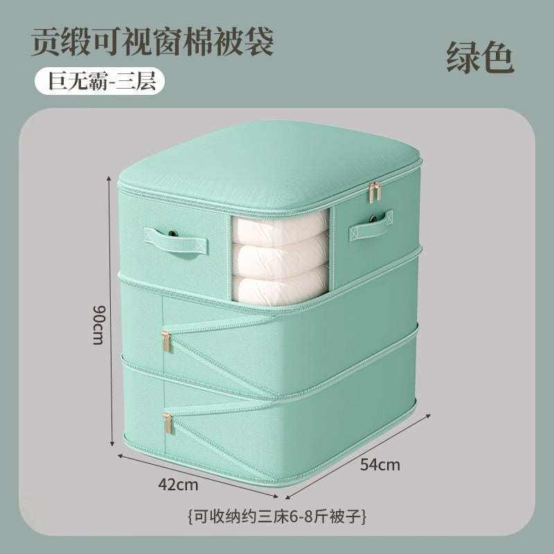 Quilt storage bag, down jacket quilt silk quilt special compression bag, winter season clothes quilt finishing bag