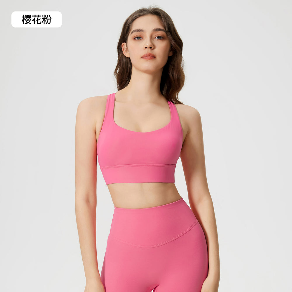 Pilates yoga suit women's cross back push up bubble wrap sports intimates naked hip lifting yoga fitness pants
