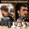 professional hairdressing set, electric clipper, oil head carving scissors, shaving reciprocating three-piece set