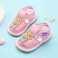 Baby cloth sandals for boys, summer, ages 0-1-2-3 years, infant anti-slip soft sole squeaky shoes, girls' first walker shoes, baby shoes