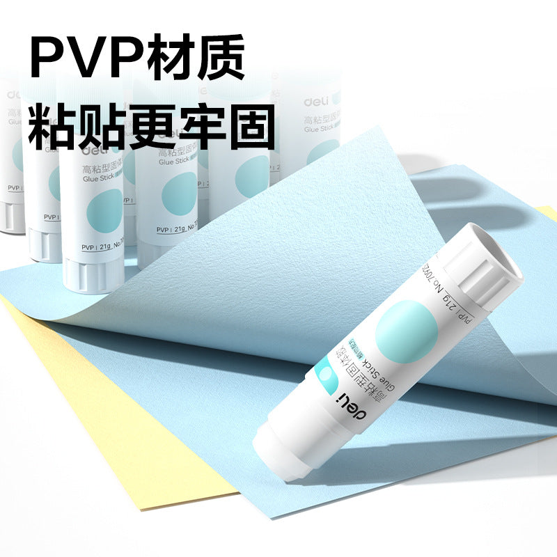 Deli 7092S personal PVP solid glue 21g formaldehyde-free washable high viscosity glue stick for manual office use