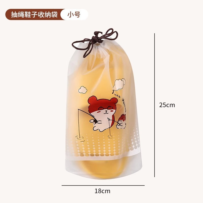 Mengqu drawstring type travel shoe box storage bag suitcase clothing underwear sorting and packing disposable travel artifact