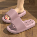 Eva couple's bathroom slippers - men's summer anti-slip home indoor bath slippers - women's hollow-out thick-soled drainage slides for home use