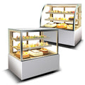 Cake display refrigerator, mousse chiller, commercial sushi & pastry showcase, freestanding & countertop fresh food display, dessert & deli fruit case