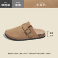 birkenstock slippers toe-cap half-slippers 2024 new spring and summer women's shoes one-leg retro water pine outwearfashion