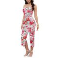 cross-border new women's fashionable elegant floral print slit dress