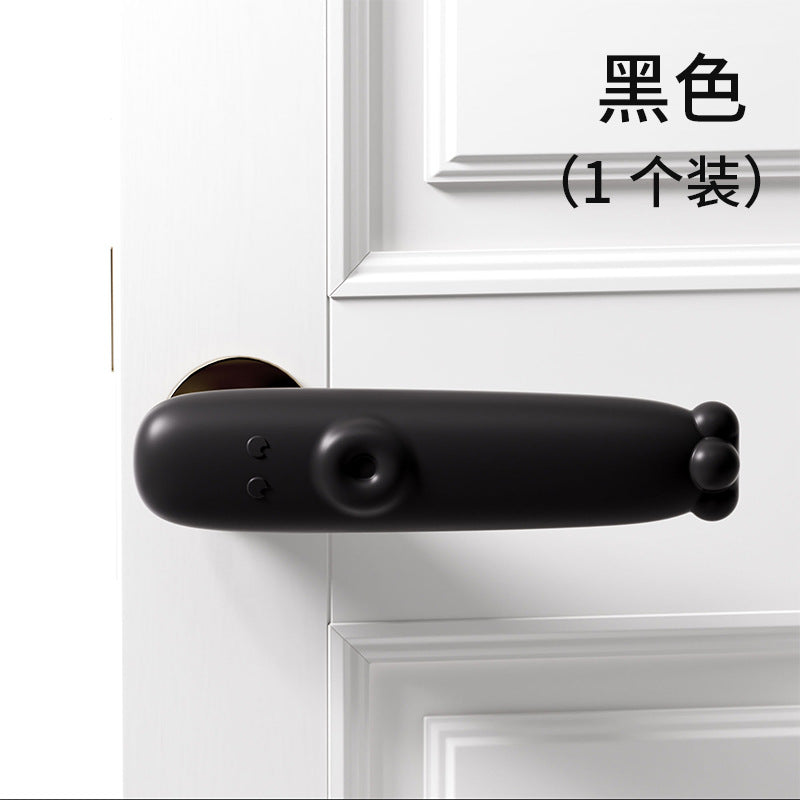 Cartoon octopus silicone door handle cover - silent, anti-collision, protective sleeve for safety door handles - anti-bump, anti-door, entry door