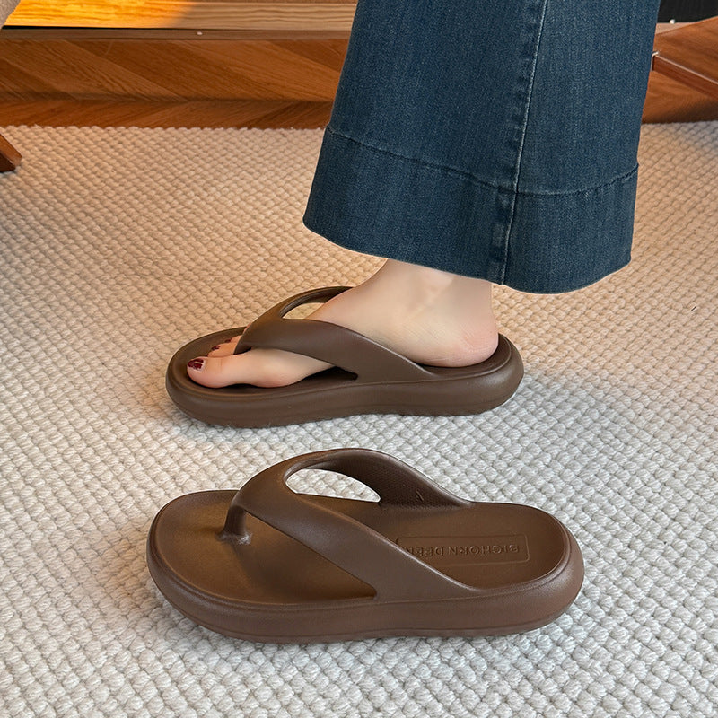 New women's fashionable and versatile anti-slip eva flip-flops - perfect for travel, summer, and everyday wear. available in matching styles for couples