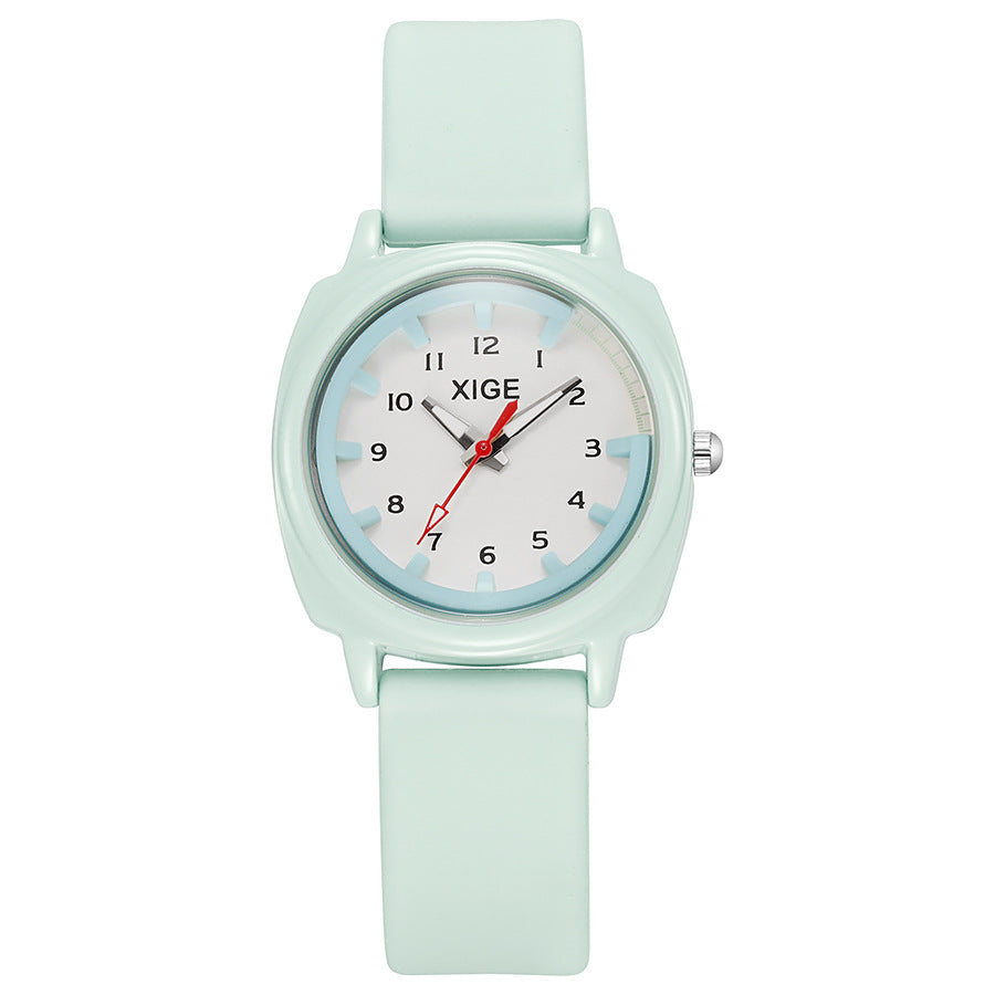 New korean style trendy waterproof watch - student, men's & women's ins college style retro literary couple quartz watch